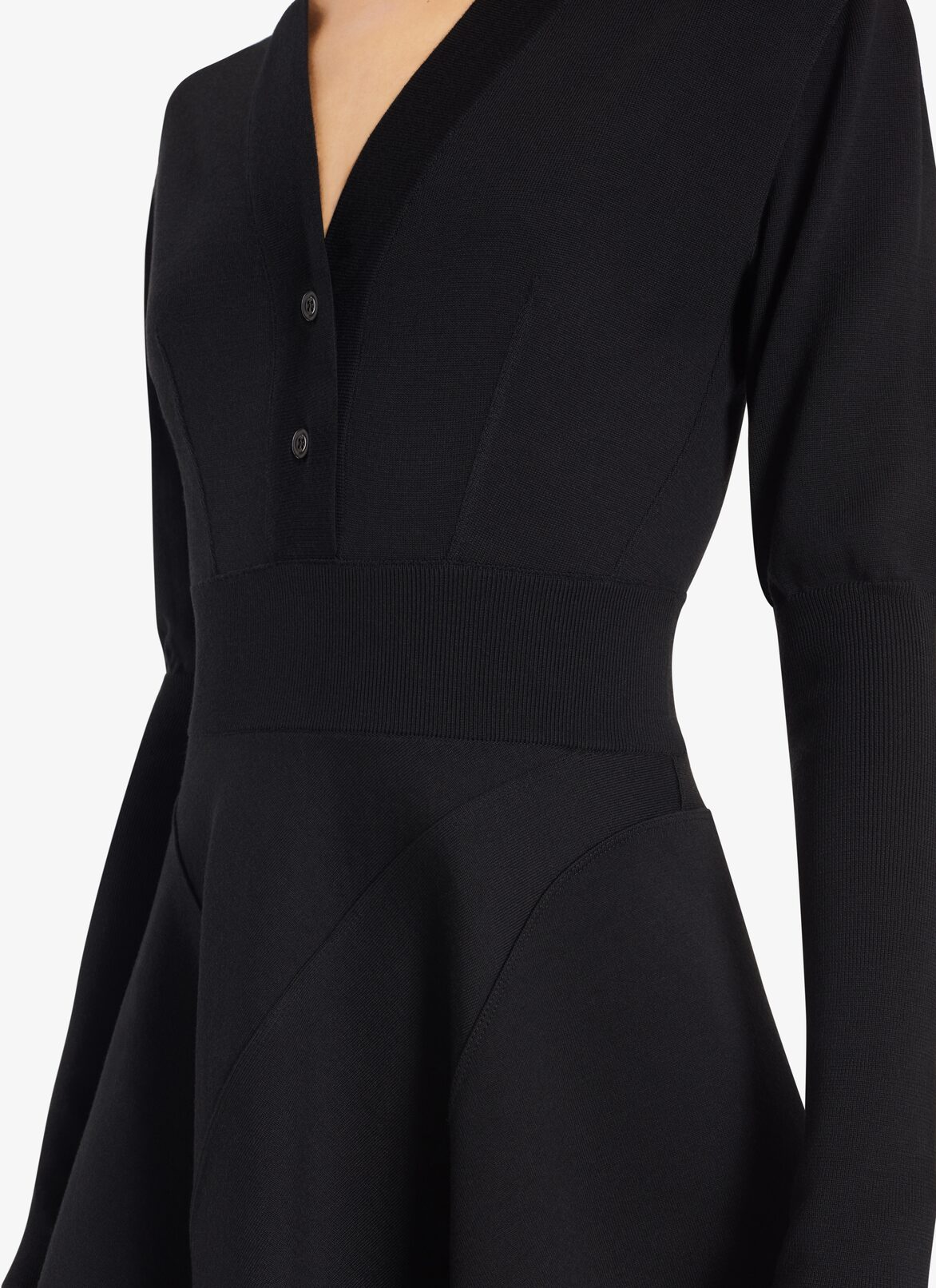 Black Flared Dress ALAÏA BLACK BLACK FLARED DRESS